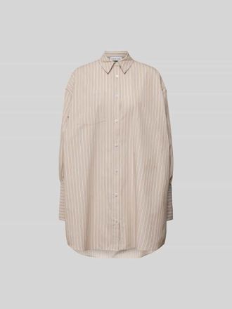 Anine Bing Knielanges Hemdblusenkleid aus Baumwolle in Beige, Gr&ouml;&szlig;e M