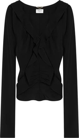 Saint Laurent Zijden blouse - Zwart