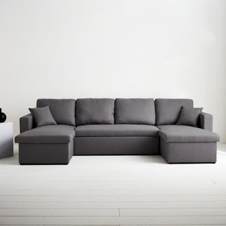 Sweeek Sof&aacute; cama convertible panor&aacute;mico con espacio de almacenamiento, 4