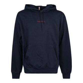 Marni Hoodies & sweatvesten, Heren, Blauw, L, Lob 94 Sweatshirt