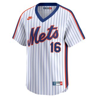 Nike Dwight Gooden New York Mets Cooperstown 40th Anniversary Nike Mens Dri-FIT MLB Limited Jersey in White | CO25NMC1QAL-35B