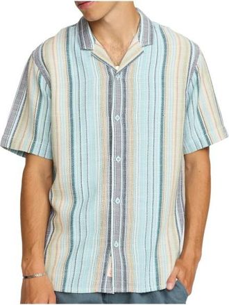 Revolution Cuban Shirt Striped S/S Hemd f&uuml;r Herren | grau