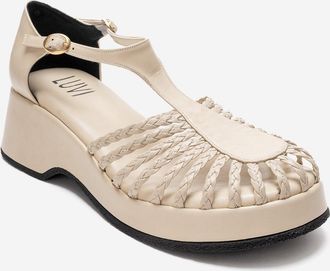 Prologue Barry Gevlochten Sleehak Sandaal