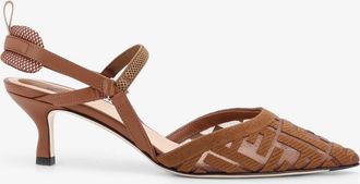 Fendi Decollet&egrave; Colibri in mesh con ricamo FF - FENDI - gender_Woman