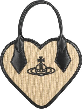 Vivienne Westwood Mini Bags, female, Beige, Size: ONE SIZE Raffia Hand Bag