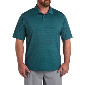 Reebok Big & Tall Performance Space-Dyed Polo Shirt in Retro Teal at Nordstrom, Size Xx-Large