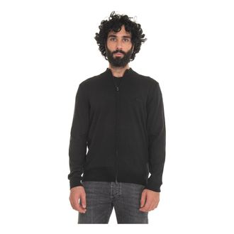 HUGO BOSS Balonso L Vest - Heren - Vesten - Zwart - 3XL - Wol - Truien & Vesten