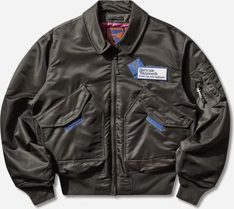 GR10K Alpha Industries CWU-45 Bomber Jacket Rep Grey