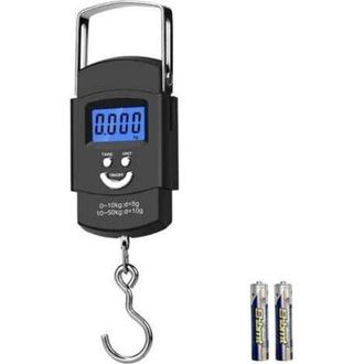 OEM Balanza Electr&oacute;nica Para Equipaje Con Gancho, Capacidad M&aacute;xima De 50 Kg/110 Lb. Balanza Digital Port&aacute;til Con Pantalla Lcd Y Funci&oacute;n De Tara Con Un Sol