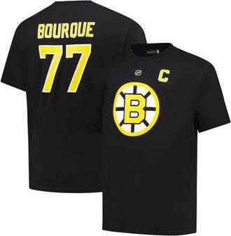 Mitchell & Ness Mens Mitchell & Ness Ray Bourque Black Boston Bruins Big & Tall Name & Number T-Shirt at Nordstrom, Size 4Xb