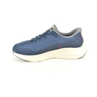 Skechers Heren, Schoenen, Blauw, Maat: 44 EU Leer