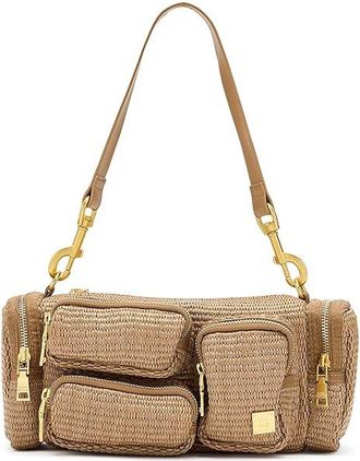 Think Royln Lady Cargo Shoulder Womens Handbags Sand Dune Raffia, Nylon/Polyester