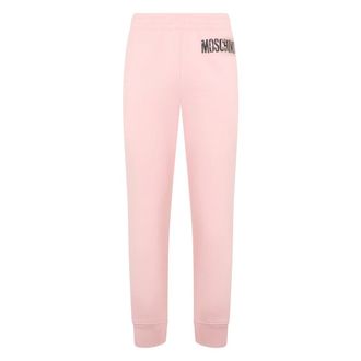 Moschino Elastic Sports Trousers - female - Moschino - Sweatpants - Pink - XS - Trousers