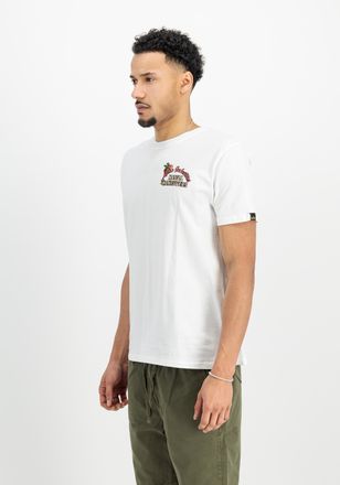 Alpha Industries T-Shirt ALPHA INDUSTRIES Naval Backprint T-Shirt, Herren, Gr. XXL, weiss (wei&szlig;), Obermaterial: 100% Baumwolle, Shirts T-Shirt