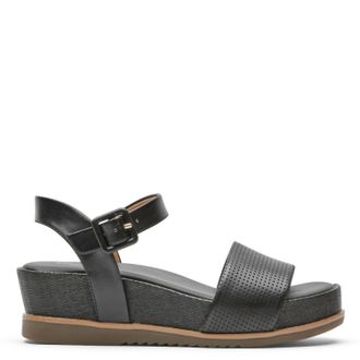 Rockport Womens Delanie 2 Piece Sandal In Black