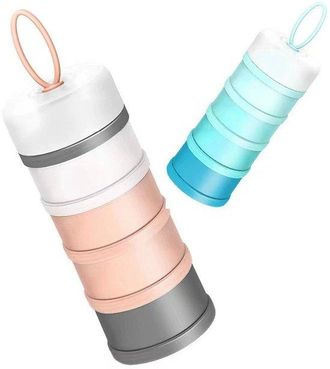 OEM Juego De Tarros De Viaje Plegables - 4 Capas A Prueba De Fugas, Reutilizables Y Compactos Para Cosm&eacute;ticos, Comida De Beb&eacute; Y Viajes