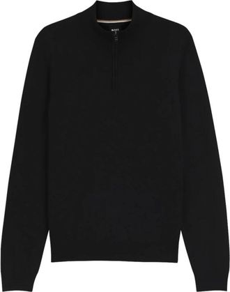 HUGO BOSS Heren, Truien, Zwart, Maat: 2XL Wol