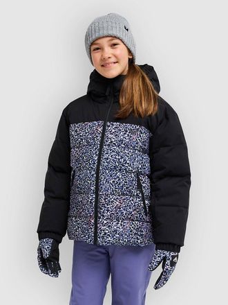 Roxy Snowyhill Printed Puffy Kids Jacke schwarz