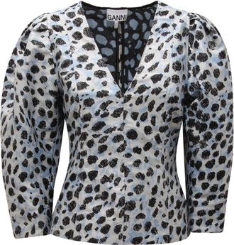 Ganni F6560 Blouse - Dames - Blouses & Shirts - Veelkleurig - Maat: XS