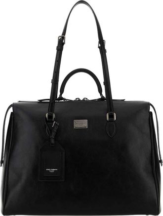Dolce & Gabbana Black Vittoria Large Tote