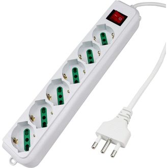 Trade Shop Trade Shop - Electrical Ciabatt Multipres 6 Post With Sovraccaric Protection 250v 2500w