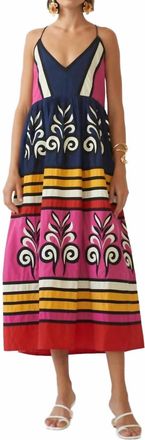 Carolina K Womens Antonella Dress In Blue Multi