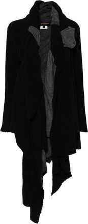 Comme Des Garçons 2014 asymmetric wool jacket - women - Wool/Nylon - S - Black