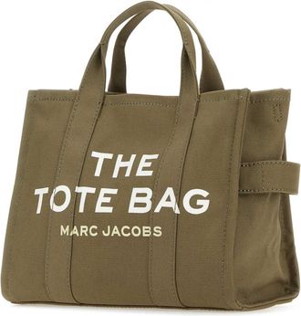 Marc Jacobs Womens Mano Tote Green Cotton