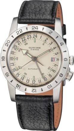 Glycine Mens Airman No. 1 GMT 36mm Automatic Watch