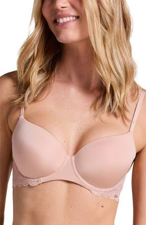 Hunkem&ouml;ller Angie Padded Underwired Bra in Tan at Nordstrom, Size 32Ddd