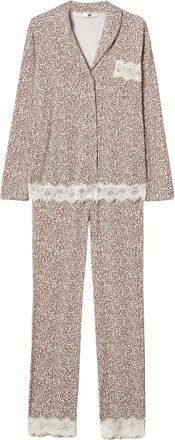 Twinset Gedrukte Jersey Pyjamaset - Dames - Pyjama - Veelkleurig - M - Nachtkleding