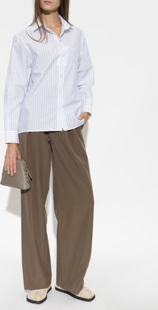 Maison Margiela Wide-leg Trousers, Womens, Brown
