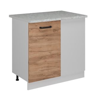 Vicco Armario De Esquina R-line, Roble Dorado, 86 Cm Et M&aacute;rmol