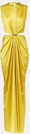 Max Mara Abito lungo Panaro in seta con cut-out