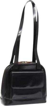 Gucci Pre-owned Leather gucci-bags - Dames - Vintage Schoudertas - Zwart - ONE Size - Vintage