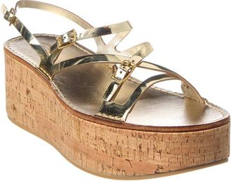 Tod's TodS Leather Wedge Sandal
