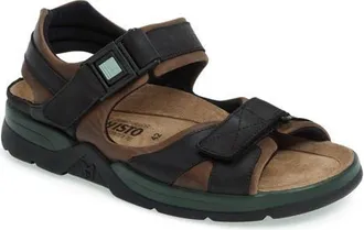 Mephisto Shark Sandal in 5751/5700 Dark Brown Sandycalf at Nordstrom, Size 10