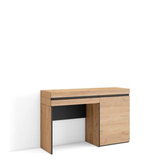 Skraut Home Skraut Home - Tocador, Dormitorio Habitaci&oacute;n, 121x75x35 Cm, Con Caj&oacute;n, Con Almacenamiento, Estilo Moderno, Roble