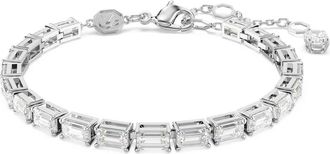 Swarovski Matrix Octagon Crystal Bracelet in White Gold at Nordstrom, Size Medium