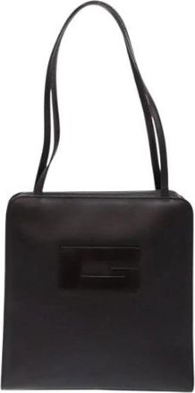 Gucci Pre-owned Leather gucci-bags - Dames - Vintage Schoudertas - Bruin - ONE Size - Leer - Vintage