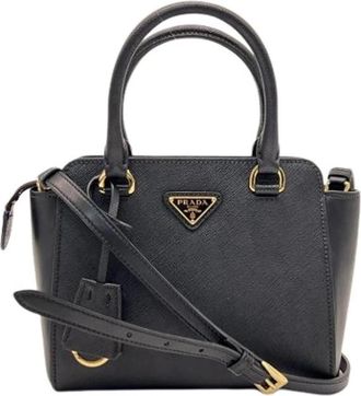 Prada Pre-owned 1Ba 906 Handbag - Dames - Vintage Handtas - Zwart - ONE Size - Leer - Vintage