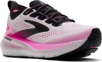 Brooks Glycerin 23 Running Shoe in White/phantom/cyber Pink at Nordstrom, Size 11