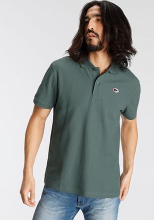 Kangaroos Poloshirt KANGAROOS, Herren, Gr. S (44/46), jade, Piqu&eacute;, Obermaterial: 100% Baumwolle, Basic, normal, Shirts Poloshirt, Kurzarm, mit Polokragen, aus P