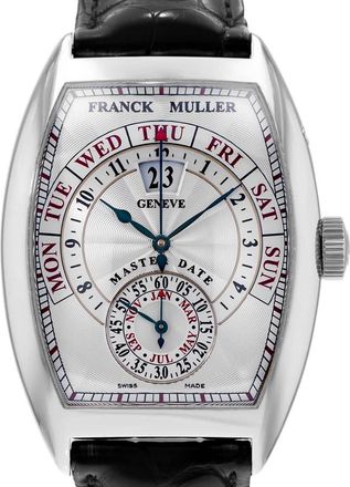 Franck Muller Pre-owned Franck Muller Cintree Curvex Grande Date Automatic Silver Dial Mens Watch 8880 GD