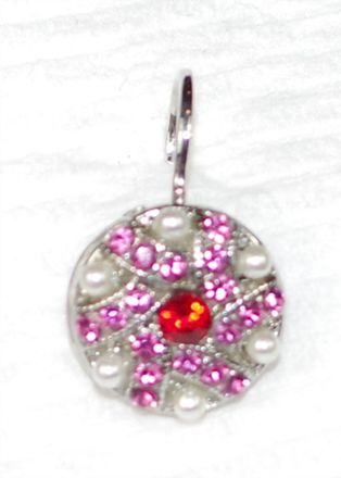 Mariana Womens Roxanne Earrings In Red/ Purple/ Pearl