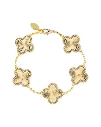 Rivka Friedman 18K Plated Cz Bracelet