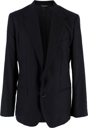 Dolce & Gabbana Dolce&Gabbana Black Cashmere Blend Blazer Size L