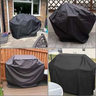 OEM Funda Para Parrilla, Cubierta Para Quemador De Parrilla De Gas, Funda Protectora, Tapa Para Parrilla, Dimensiones 14561117 Cm, Color Negro, Fibra De P