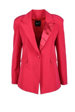 Giulia N. Fuchsia Polyester Stretch Jacket