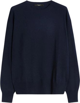 Max Mara Jersey de cuello redondo Wkdvento - Knitwear - Mujer - Azul - XL